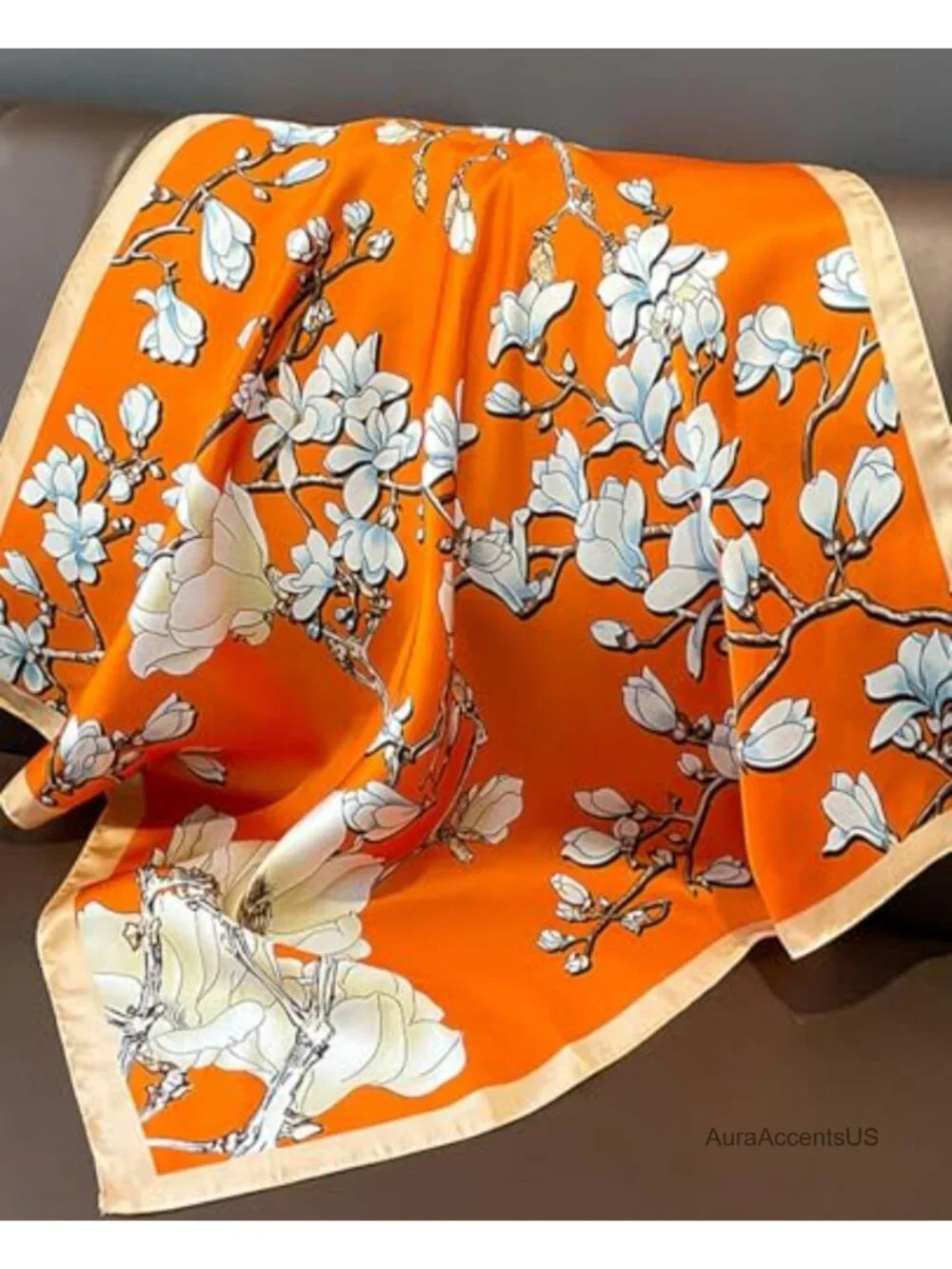 Vibrant Square Scarf Lightweight Silky Fashion Scarf 27.5